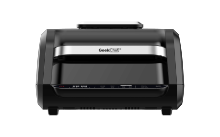 Geek Chef Airocook Smart 7-in-1 Indoor Electric Grill Air Fryer Family Large Capacity Grilled Pizza and Cyclone Grill Technology Countertop Grill