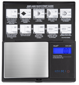 AWS 600g Digital Pocket Scales Series (Color: Black)