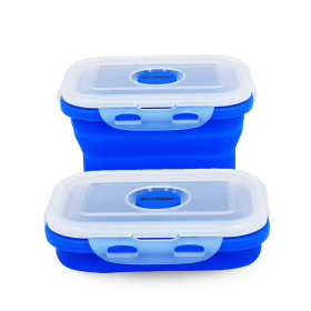 GLIDER S20 Black Bento Premium Lunch Box & Food Storage Container (Color: Blue, size: X-Large)